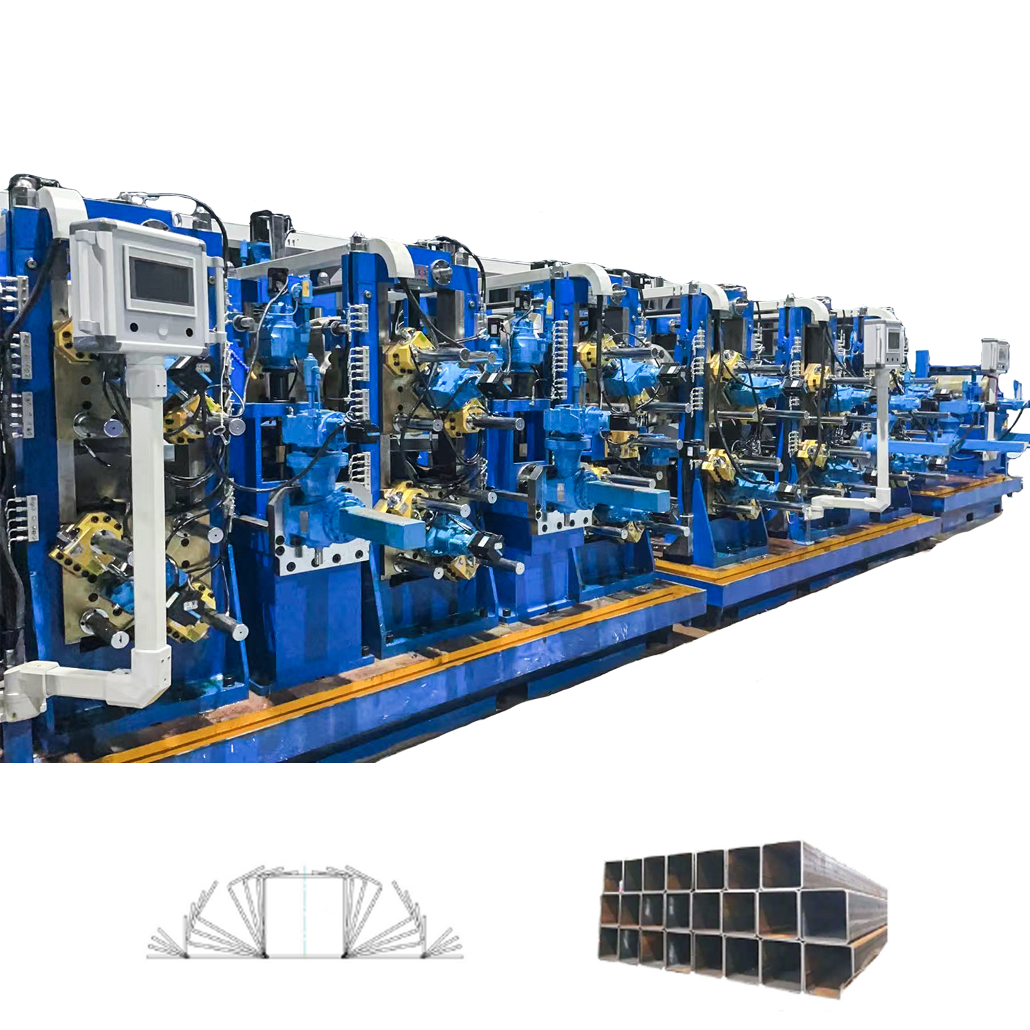 200x200 ERW Square And Rectangular Tube Mill Line
